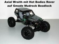 Axial Wraith mit Hot Bodies Rover auf Gmade Mudrock Beadlock