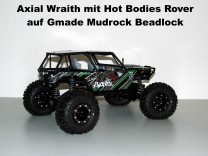 Axial Wraith mit Hot Bodies Rover auf Gmade Mudrock Beadlock
