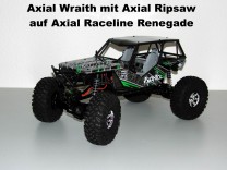 Axial Wraith mit Axial Ripsaw auf Axial Raceline Renegade (Serie)