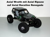 Axial Wraith mit Axial Ripsaw auf Axial Raceline Renegade (Serie)