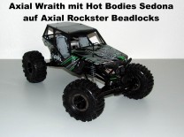 Axial Wraith mit Hot Bodies Sedona auf Axial Rockster Beadlock