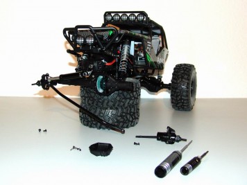 Axial Wraith: Demontage des vorderen Differentialgetriebes