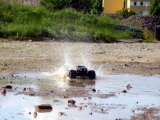 Traxxas E-Maxx Dual Titan 775 auf der "Seenplatte"